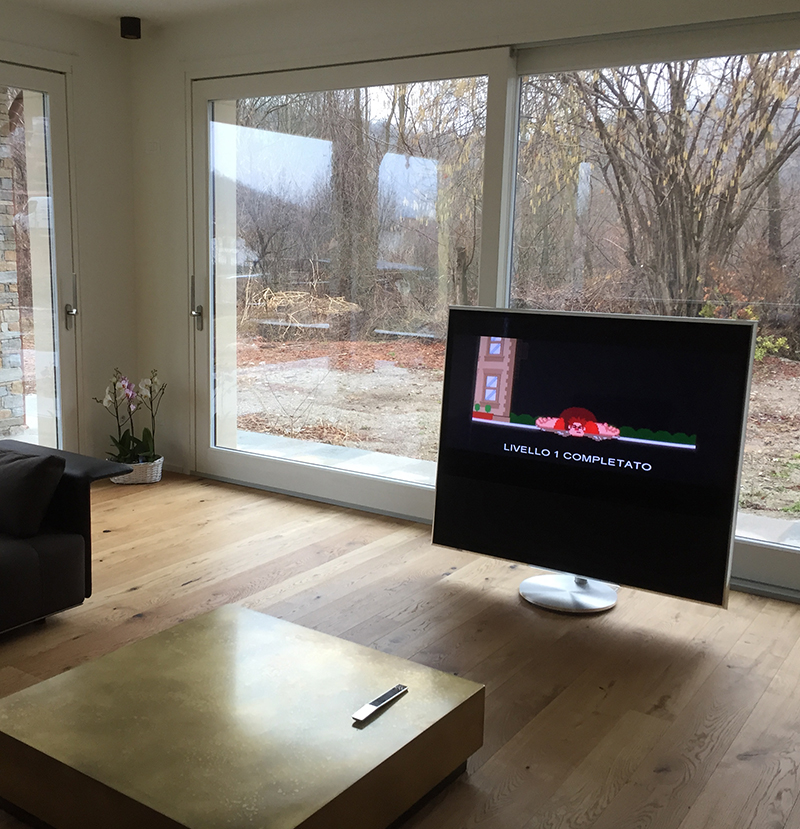 TV salotto in casa di design